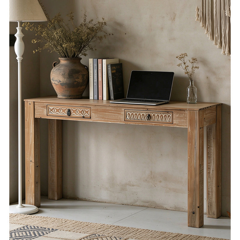 Solid Wood Computer Desk, 30.71" H x 39.37" W x 15.75" D