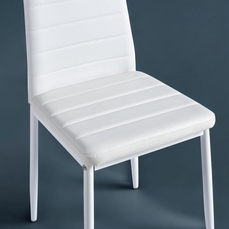 Ailigael Side Chair, White, 6, White