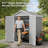 6 Ft. W X 4 Ft. D Resin Outdoor Storage Shed With Floor, Resin Shed With Window And Lockable Door