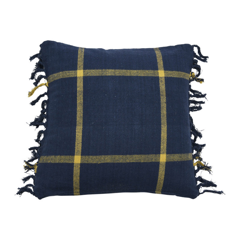 Housse et insert de coussin en coton , Bleu