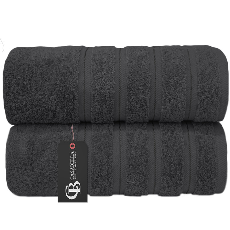 Casabella Luxury Jumbo Bath Sheet, Grey
