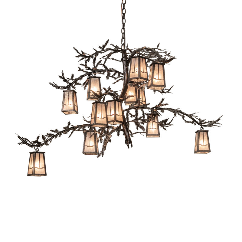 52" Wide Valley View 12 Light Chandelier
