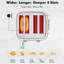 Grille-pain 4 tranches Jesslyn, fentes extra larges, acier inoxydable rétro-124856843