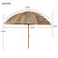 Parasol de chaume tropical 8 pi Tiki - Style raphia Palapa