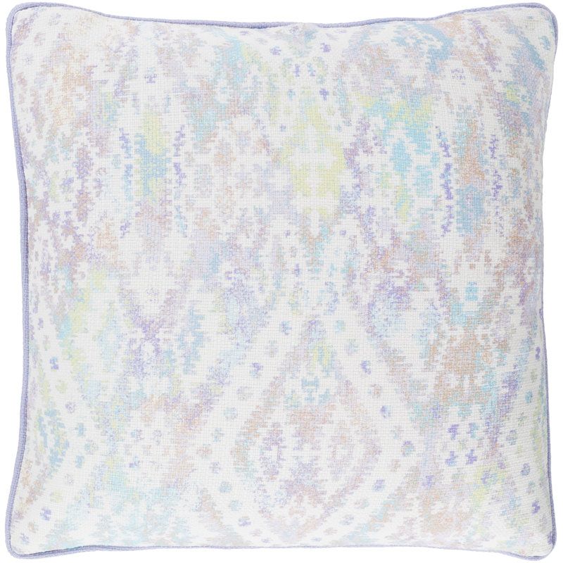 Roxanne Cotton Pillow Cover, 20" H x 20" W, Ivory