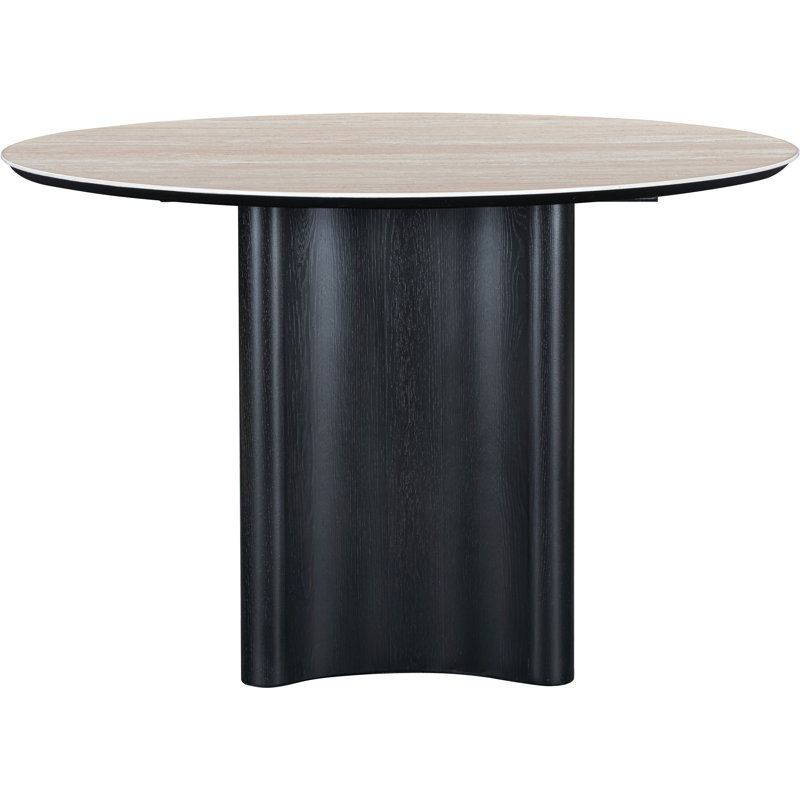 Table de salle à manger Lunafreya, Noir, noir, noir, noir