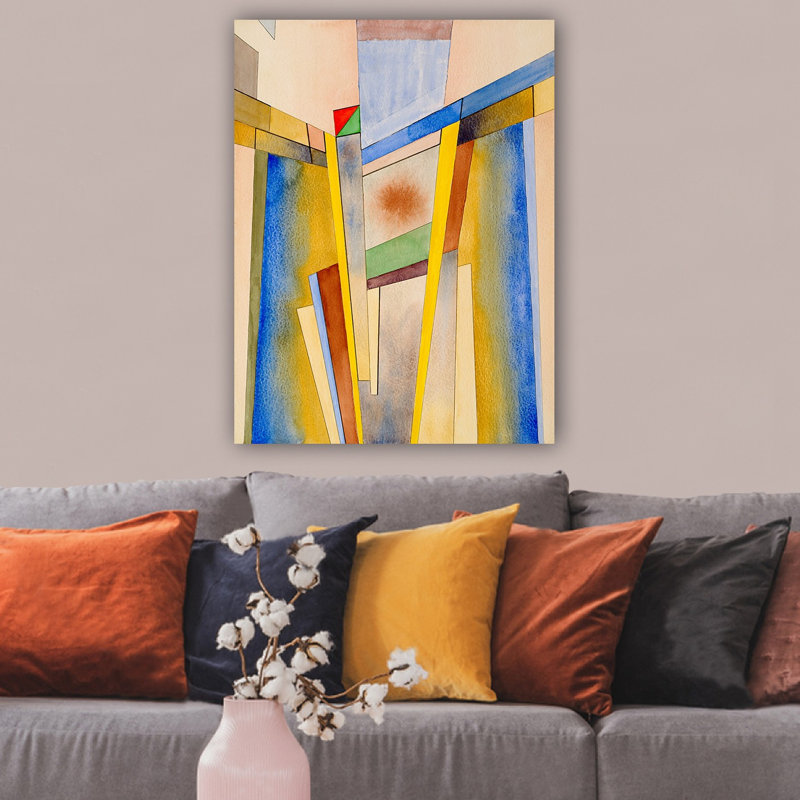 Superbe peinture sur toile décorative de 27,6 po x 39,4 po | 100% toile de coton, cadre 100% bois (épaisseur: 1,2 po) | Parfait pour le décor du salon et de la chambre à coucher, des couleurs vives et un design élégant