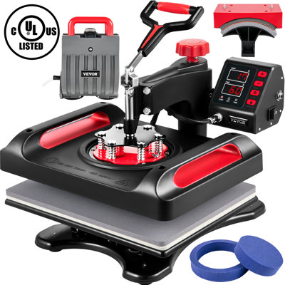 VEVOR Heat Press Machine 12 X 15 Inches Sublimation 5 In 1 360 Swing Away Digital