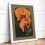 Orange Orchid Study Botanical - Print-1291646345-1291646338