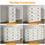 Commode 4 pièces à 4 tiroirs pour chambre à coucher Dyisha