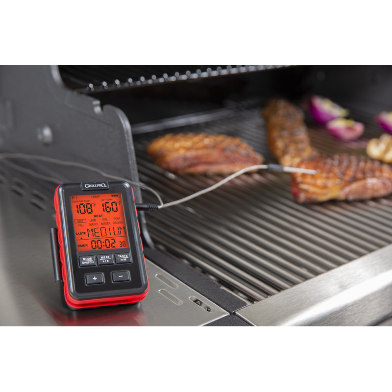 GrillPro Digital Side Table Thermometer with Probe
