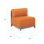 Housse pour chaise à coussins carrés-614349547