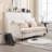 Chenille Fabric Loveseat Sofa, 2-Seat Upholstered Loveseat Sofa Couch For Living Room,Brown Wood Feet Sofa For Bedroom, Reading (Chenille)-251217184