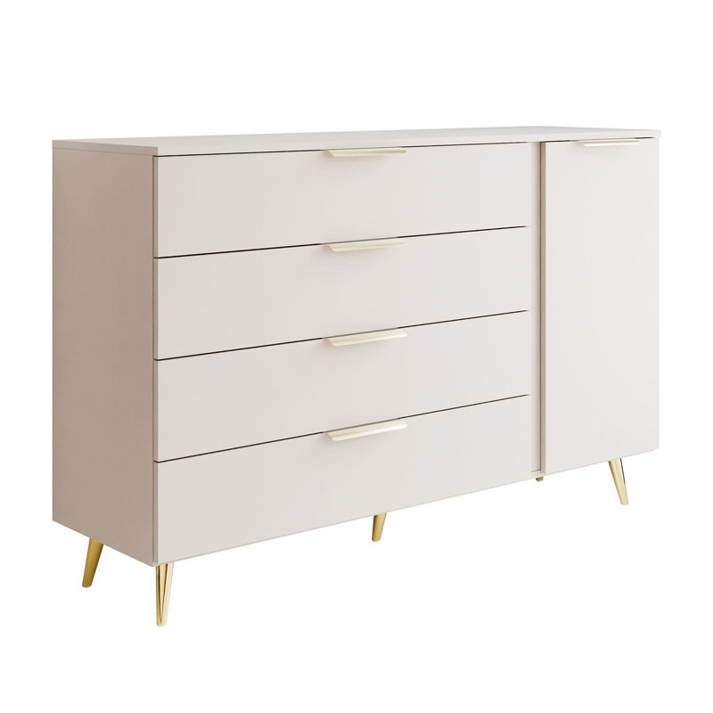 138cm Sideboard, cashmere/ gold