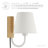 Sunlit Swivel Wall Sconce In Walnut Black-101991440