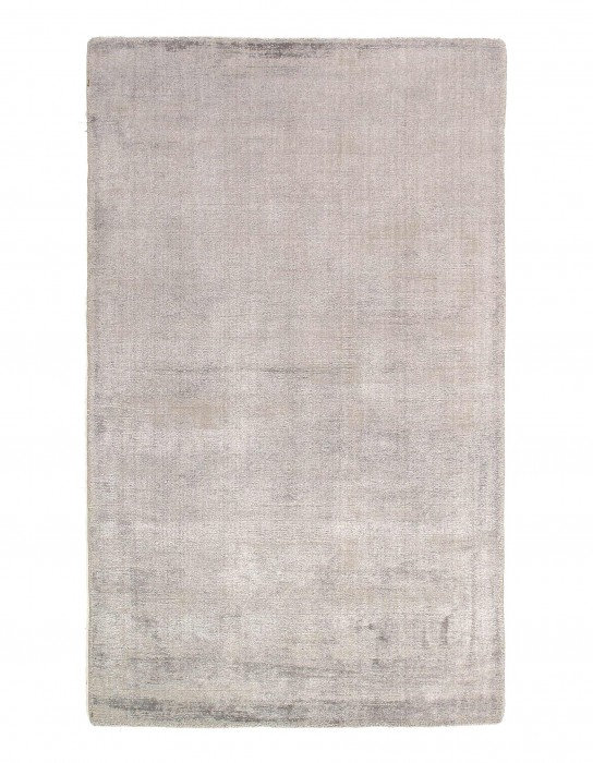 Chandell Hand Loomed Silk Area Rug in Gray