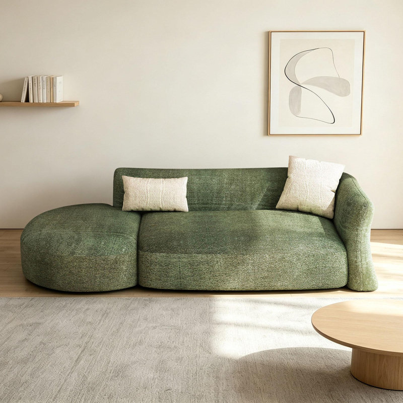 chaise longue d'intérieur simple et décontractée, Green