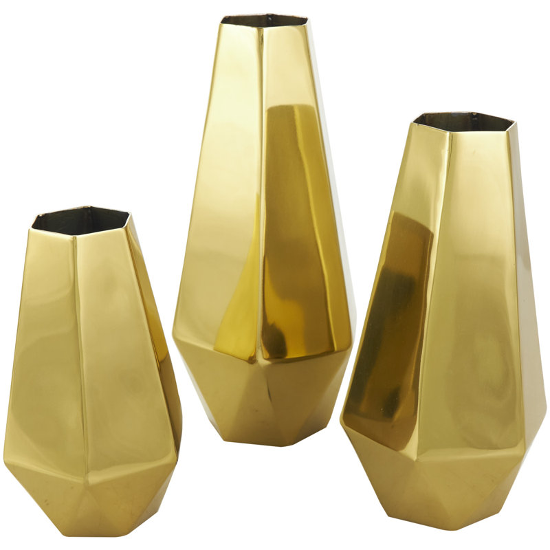 Vase de table en acier inoxydable Pocatello, Or