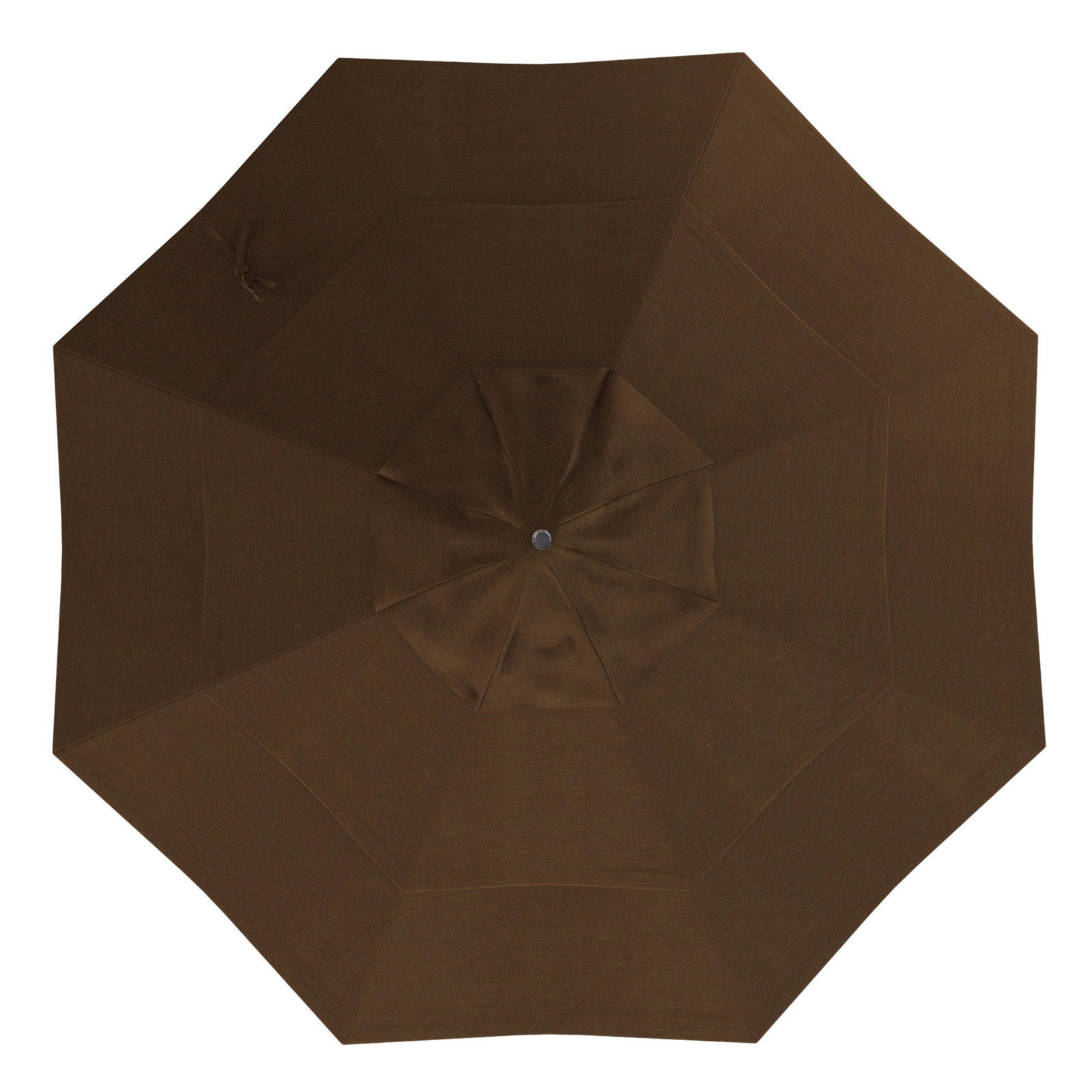 Ohara 132'' Market Umbrella, Teak Performance, Hammertone Gray