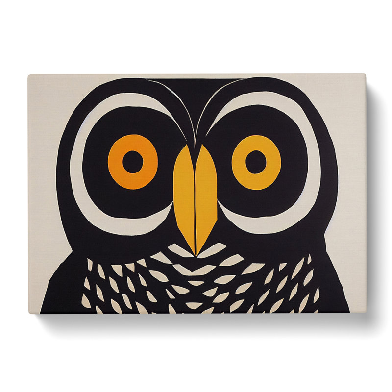 Vintage Owl Art Vol.3 Abstract - Wrapped Canvas, 50cm H x 76cm W x 3cm D