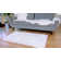 Haja Fluffy Faux Sheepskin Fur Shag Area Rug in White