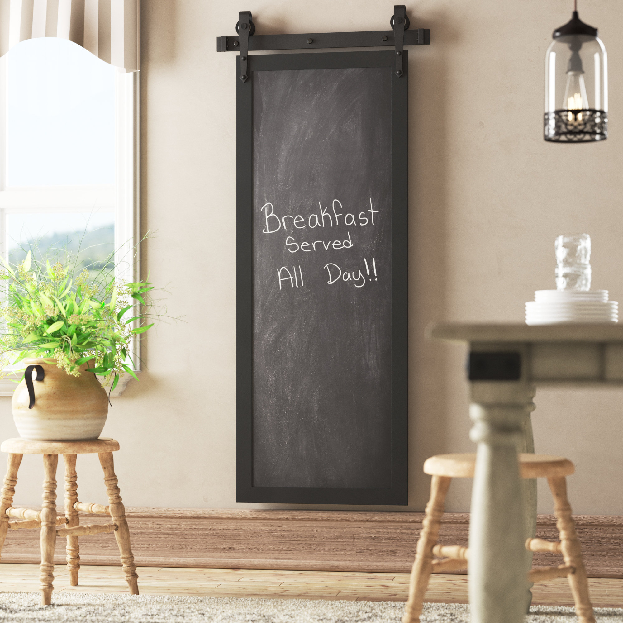 Framed Chalkboard With Shelf, Shabby Chic Chalkboard, Dorm Decor