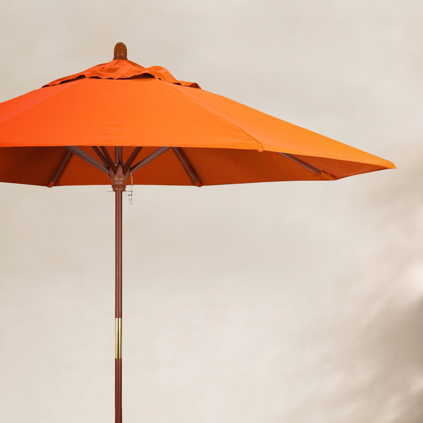Manford 108'' Sunbrella® Outdoor Umbrella, Canvas Melon Sunbrella® Canvas