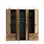 Laur 4 Door Manufactured Wood Wardrobe