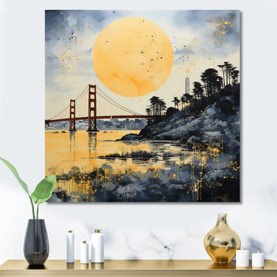 " Yellow Bridge Golden Gate Monochrome III "