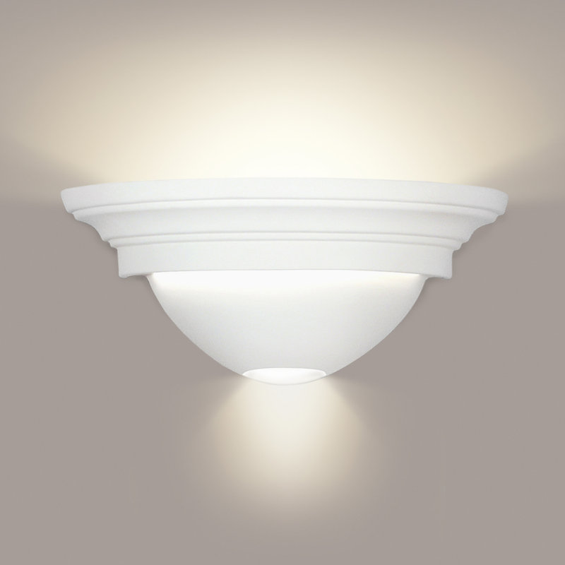 Themis Ceramic Half Moon, 8.5" H x 19.75" W x 10" D
