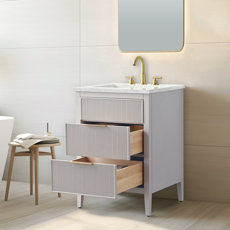 Emma 24" W Single Vanity, Taupe