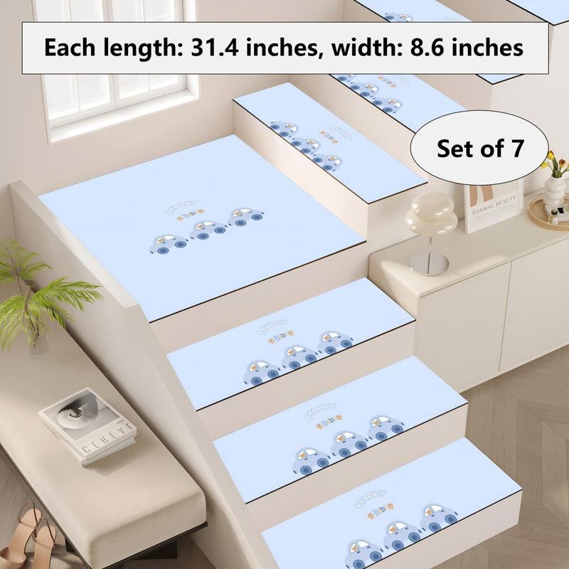 Tapis d'escalier auto-adhésif antidérapant pour usage intérieur