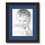 Cadre pour photo simple 9 po x 12 po en bois mat-70815683