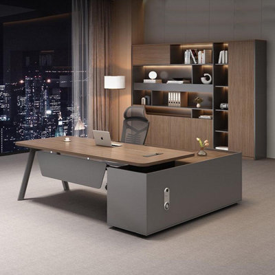 62.99"Modern minimalist L-shaped executive desk