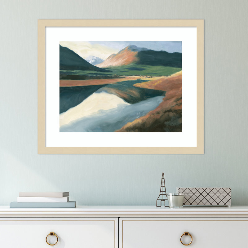 High North by James Wiens, 17" H x 21" W x 1" D, Natural