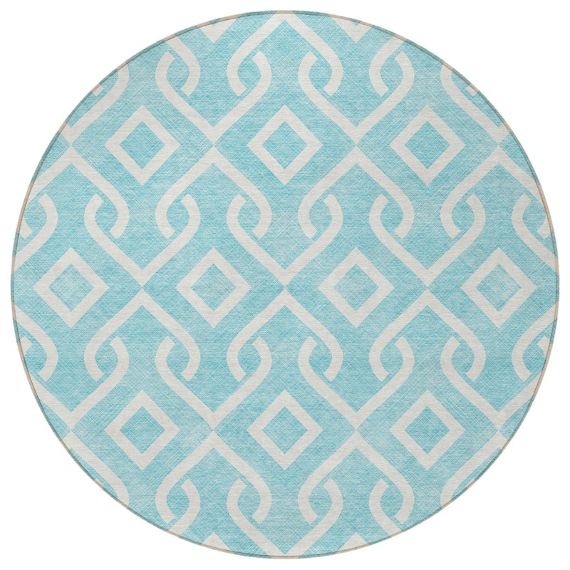 Tapis rond ivoire 8 po