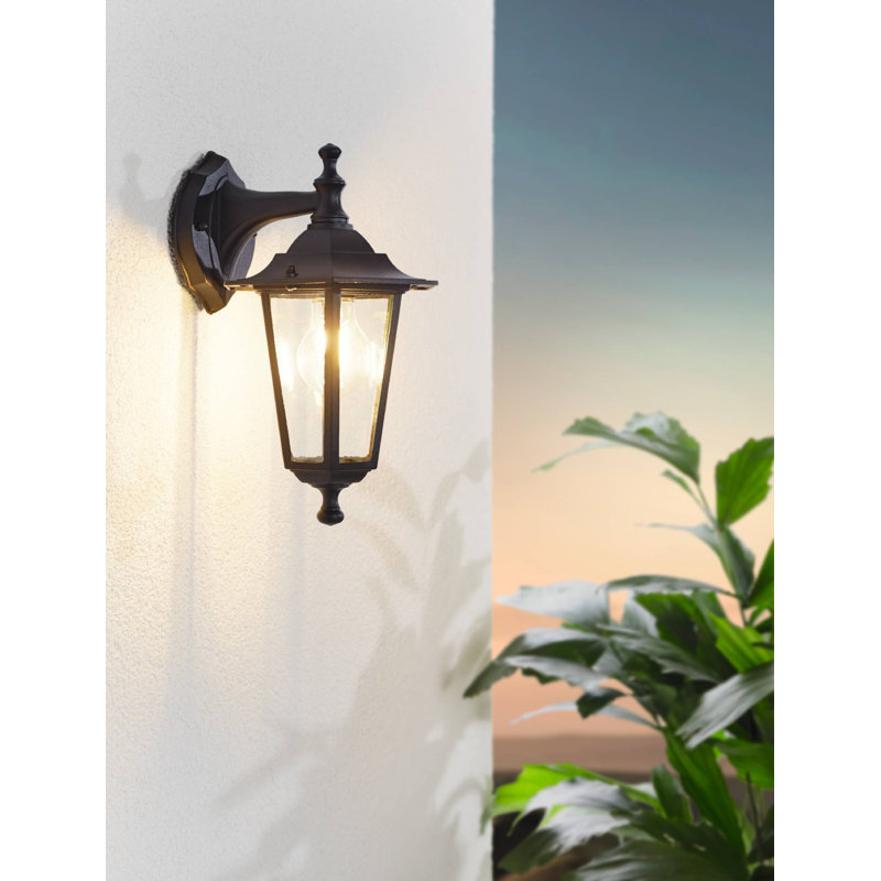 Nathen Outdoor Wall Lantern, Black