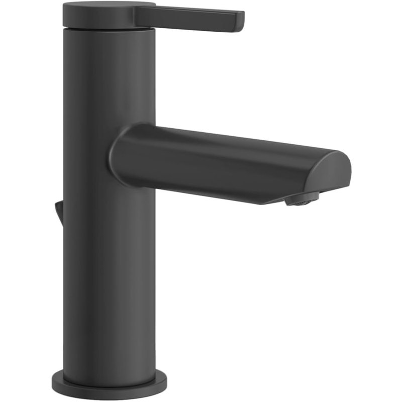 Single-Hole Bathroom Faucet, Matte Black