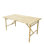 Table de salle à manger pliante en bois massif Shirli