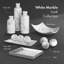 Petits boules décoratives en marbre noir et blanc Creative Scents