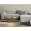 Tapis d'intérieur à motif géométrique gris brun, 5 pi x 8 pi (5 pi 3 po x 7 pi 7 po) Branch Modern-590990469