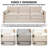 3 Seats Large Modern Chenille Sofa With 2 Removable Pillows-1680218073