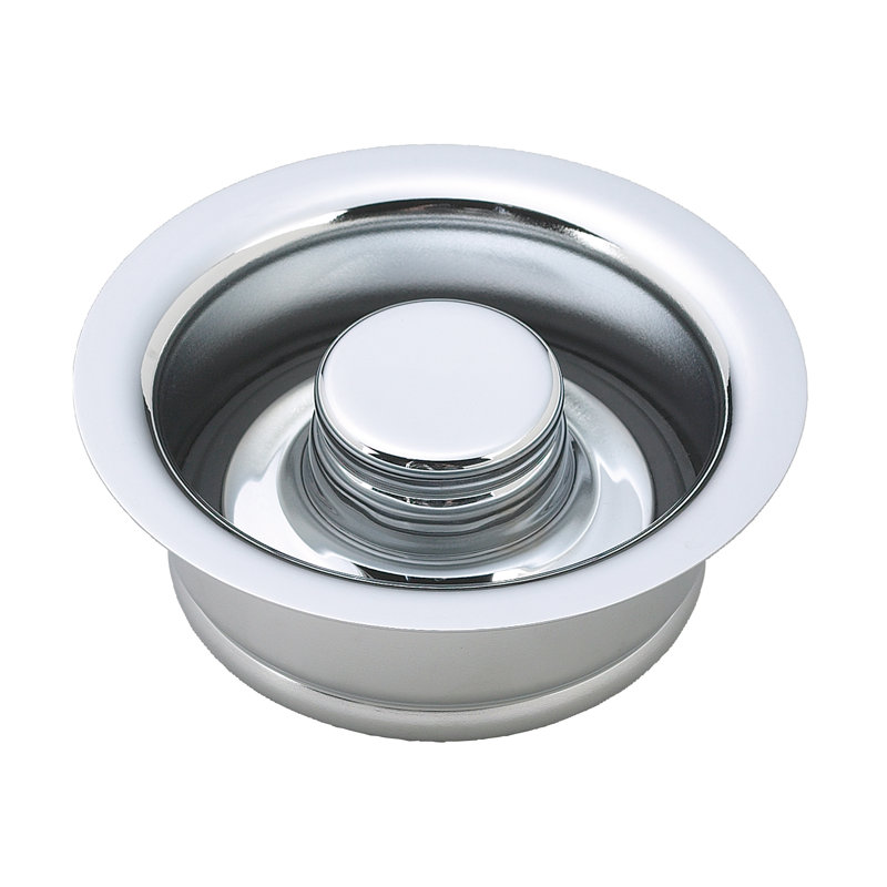 Bride et bouchon d'évacuation des déchets de cuisine 4-1 / 4 ", Chrome poli
