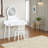 Makeup Vanity With Mirror And Stool-1295870697
