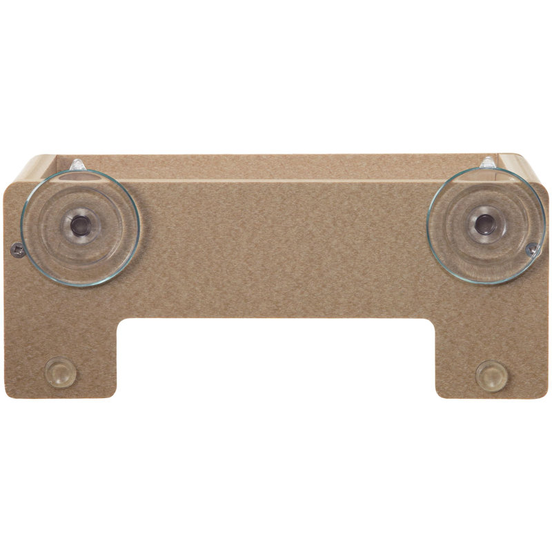 Window Tray Bird Feeder, 2H x 10W x 11D, Beige
