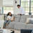 Majida 124"W Oversized Modular Wall-Hugging Power Reclining Sectional Sofa With One Reclining Seat-943482756-943482755