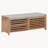 43" Distressed Shutter Storage Bench, Entryway Storage with Storage-1992143306