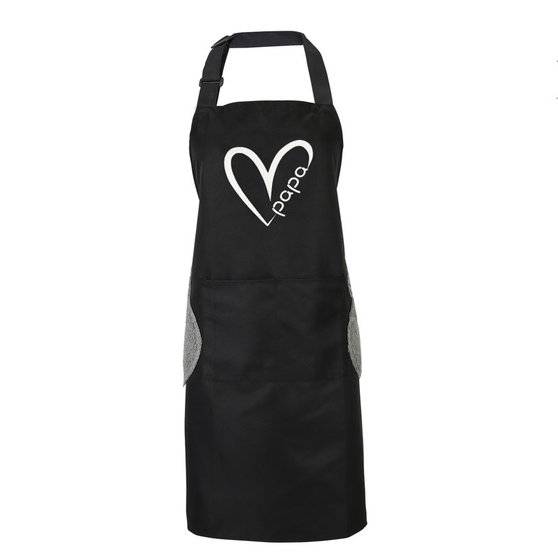 Polyester Bib Apron, 33.5" L x 28.7" W, Red