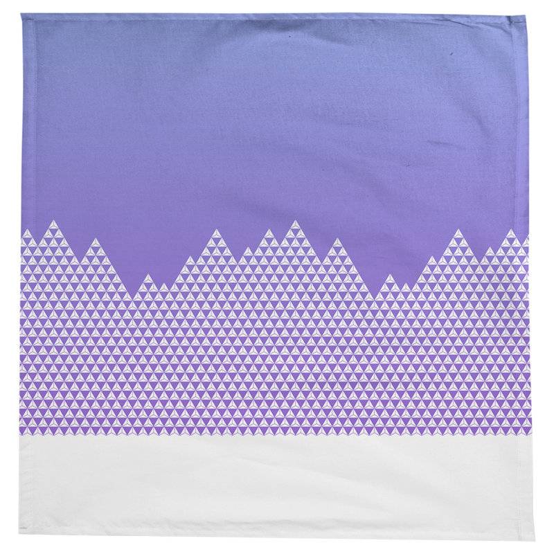 Nappe à motif mountain Leffel, Bleu / mauve