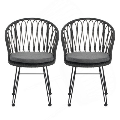TAVON CHAIR, 2PCS avec 2 coussins, gris